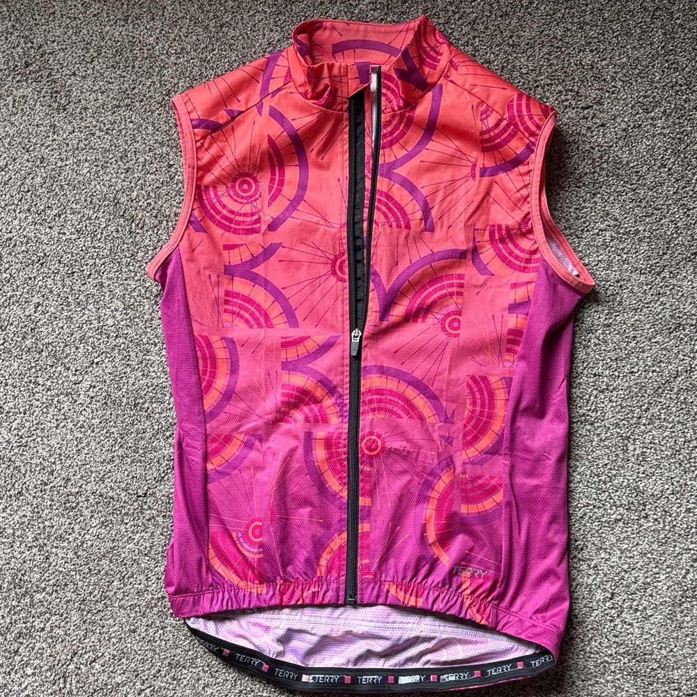 Terry Breakaway Mesh Sleeveless Bike Jersey L - Picture 2 of 4